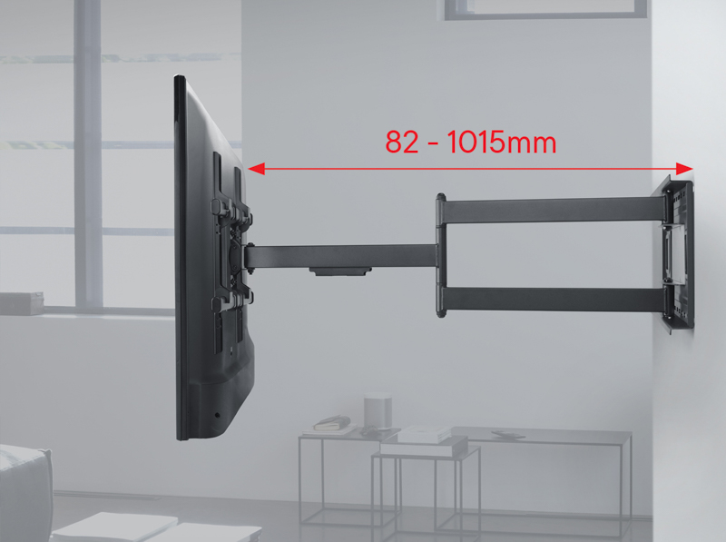 Uchwyt WM4453 z wysięgiem od ściany 82 do 1015 mm