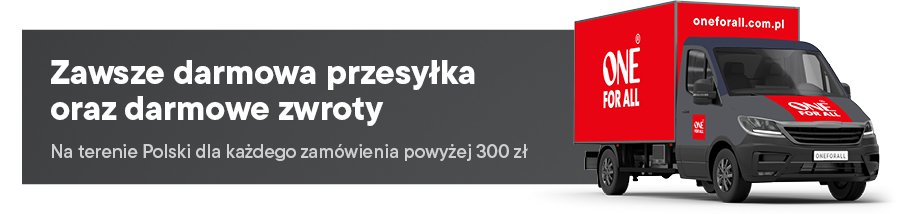 Zawsze darmowa przesyłka oraz darmowe zwroty na terenie Polski dla każdego zamówienia powyżej 300 zł